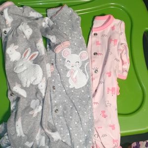 Newborn footie pajamas lot